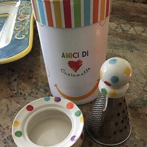 CHEESE GRATER WITH BOWL SET FROM ITALY
